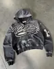Estilo Gótico Unissex Moda Nova Ins Harajuku High Street Zíper com Capuz Moletom Lulu Roupas Transfronteiriças Europeias e Americanas Y2K