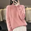 2026 Suéter Quente Curto Fashionável Gola Alta Meia Soltinho Par com Malhas Grossas Versátil Novo Top Outono/Inverno Feminino