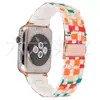Adecuado para Apple Apple Watch S10/Ultra Correa de Resina Correa de Resina Cuadros Explosivos de Tablero de Ajedrez