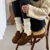 Zapatos Birkenstock de Cuero Genuino Peludo, Borde de Encaje de Lana de Cordero, Suela Suave Retro, Zapatos Birkenstock Todo Incluido Nuevos de Otoño e Invierno
