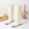 Botas longas retro estilo francês para aumentar a altura para mulheres, novo modelo outono e inverno 2026, versátil, realçadoras de altura, extremamente estilosas, botas de montaria slim-fit