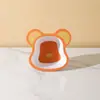 Fibra de Bambu de Grau Alimentício Louça Infantil Tigela Garfo Colher Copo Urso de Desenho Animado Tigela de Refeição Tigela de Comida Fofa Prato de Jantar Atacado