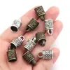 Accesorios para Joyería DIY Cuerda de Cuero Hebilla de Cola Retro Borla Sombrero Accesorios de Campana para Cabeza Hebilla de Conexión para Pulsera Accesorios Venta al por Mayor