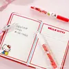 Yuemu Genuino Hello Kitty Edición Limitada Roja y Azul Bolígrafo de Gel Retráctil Jt829 para Estudiantes de Primaria St Bolígrafo de Secado Rápido para Exámenes Negro