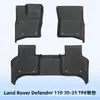 Adecuado para Land Rover Defender 110 2020-2025 Alfombrillas de Piso 3D para Todo Clima de TPE