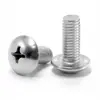 Tornillos para máquina de acero inoxidable 304 cabeza plana ranura de estrella británica, tornillos cabeza de domo grande ranura de estrella # 4 # # 6 # # 8 # # 10