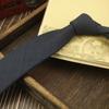 Corbata de Hombre Estrecha Casual 6cm Estilo Británico Retro Lana Gris Cuadros Vestir Negocios Azul Raya Combinable Azul