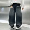Ropa de Otoño para Niños Jeans 2026 Nuevos Pantalones para Niños Otoño e Invierno Rectos Sueltos Medianos y Grandes Niños Pantalones Casuales para Niños