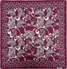 Pañuelo Retro Pequeño Floral Estampado Doble Cara Personalizado Imitación Seda para Hombre Exportación Exportación Admite Fotos y Muestras Logotipo