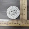 Hilo de Algodón Bordado Pegatinas Redondas de Tela Accesorios de Encaje Beige Hecho a Mano DIY Ropa Zapatos y Sombreros Accesorios Pegatinas Decorativas