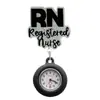 Reloj de bolsillo retráctil para enfermera RN más vendido transfronterizo, hebilla de acrílico con purpurina fácil de tirar, reloj de bolsillo anti-pérdida con insignia médica NURSE