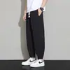 Pantalones jogger de verano para hombre, nuevos, finos, de malla transpirable, pantalones largos casuales para hombre