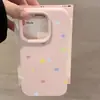 Funda de estampado de estrellas pequeñas en color macarrón adecuada para Apple 17ProMax, funda suave para iPhone18 estilo niña 15
