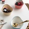 Tazón de ensalada de cerámica creativa con diseño lindo japonés para desayuno y merienda para niños, venta al por mayor de fábrica