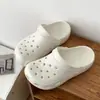 Zuecos de Eva Lindos para Pareja con Forro Polar, Pantuflas de Invierno Cálidas para Exteriores con Suela Gruesa y Sensación de Caminar sobre Nubes, Pantuflas de Algodón Antideslizantes de Punta Cerrada para Mujer