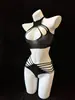 Lencería Gato Nocturno Body de Malla Hueca para Mujer Sexy Fácil de Quitar Malla de Pescado Transparente Sexy Conjunto Rasgable Venta al por Mayor