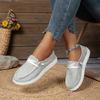 Comércio exterior plus size Novos sapatos de camada única 2023 Lona da Amazon casual leve loafers preguiçosos sapatos nus femininos
