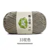 Bufanda Tejida por Uno Mismo de Algodón de Leche de 5 Hilos Peinados Paquete de Materiales para Tejer Crochet DIY Lana en Bola Lana de Grosor Medio