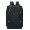 Bolsa de Ombro Dupla Impermeável de Couro para Viagem de Negócios e Uso Diário Masculina de Grande Capacidade Mochila de Ombro Dupla Mochila de Viagem Bolsa de Computador da Moda