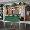 Barraca de Mercado Suporte de Exibição Barraca de Mercado Noturno Prateleira Carrinho de Flores Suporte de Exibição Promocional Carrinho de Barraca de Rua Móvel Dobrável