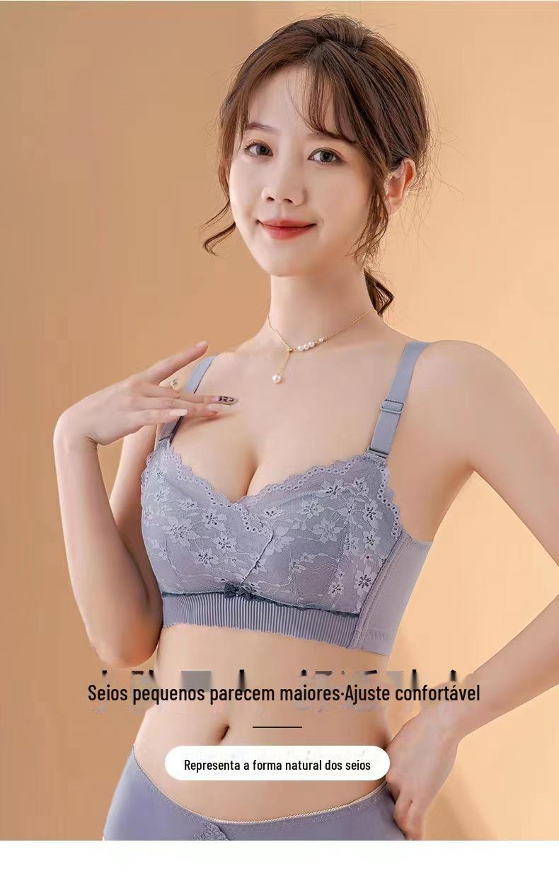 无钢圈小胸聚拢文胸
