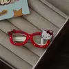 Pinza para el Pelo con Forma de Gafas de Gato Dulce Fresco Nuevo Estilo Rosa Pinza Lateral para el Pelo Accesorio para el Cabello Femenino Dulce Lindo Pinza de Pato