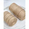 Fita de Corda de Cânhamo Retrô Cor Original Fita de Algodão Linho Seda Fita de Presente Decoração de Presente Fita de Decoração DIY Feita à Mão Fita Tecida de Juta
