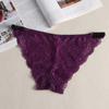 Yumei 8926 Sexy Renda Floral Vazada Transparente Roupa Íntima Feminina de Cintura Baixa Sling Triângulo Fio Dental