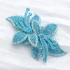 Nuevos Parches de Tela con Forma de Orquídea de Cristal y Pedrería para Zapatos, Sombreros, Accesorios de Ropa para Mujer de Gama Alta, Venta al por Mayor