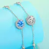 Pulsera de Plata de Ley S925 con Punta de Estrella para Mujer, Exquisito Collar, Joyería de Mano Versátil, Regalo para Novia o Mejor Amiga, Regalo Mayorista 520