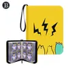 Suministros del Fabricante Álbum para Tarjetas de Juego con 4 Ranuras y 25 Páginas, Álbum Portátil de Mano para Guardar Tarjetas y Tarjetas de Presentación, Forma Cuadrada