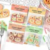Papermore Notas Adesivas Série Happy Lunch Tema Lanche Almoço Base para Decoração DIY Conjunto de 60 Folhas em 4 Designs