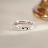 Anel Estrela de Cinco Pontas Feminino Leve Luxo Design de Nicho Alto Nível Estilo Coreano Anel Liso para Dedo da Cauda Anel Liso para Dedo do Anel Estudante