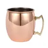 Taza de Acero Inoxidable 304 para Moscow Mule, Copa de Cóctel para Bar, Copa Martillada en Forma de Tambor, Vaso de Vino al por Mayor