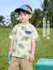 Camiseta Masculina Europeia de Resfriamento Manga Curta 2026 Nova Roupa Infantil Verão Criança Bebê Criança Pequena Manga Curta Casual