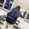 Bolsa momia de fábrica de gran capacidad portátil multiusos de hombro maternal e infantil impermeable para biberones y pañales, mochila al por mayor