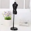 Soporte de Exhibición en Miniatura para Muñecas para Diseño de Ropa, Maniquí Pequeño de Tela, Modelo para Vestir DIY, Muñeca Femenina Negra