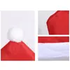 Suministros de Decoración Navideña Transfronterizos Cubierta de Silla Navideña de Tela No Tejida Decoración de Mesa Gorro Navideño Rojo Cubierta de Silla