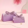 Anillo de Madera Creativo de Lujo Ligero 2026 Nuevo Estilo Bolsa de Dulces de Boda Caja de Boda Caja de Regalo de Boda Morada de Gama Alta