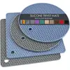 Juego de Seis Piezas de Esterilla Aislante de Panal de Abeja de Silicona, Grado Alimenticio Transfronterizo, Resistente a Altas Temperaturas, Antideslizante, Salvamanteles Antiescaldado, Venta al por Mayor Directa de Fábrica