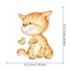 Shangyi Novo Produto Adesivos de Parede Comércio Exterior Desenho Animado Gatinho Fofo Adesivos Banheiro Vaso Sanitário Geladeira Adesivos Impermeável Esconderijo Decoração