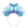 Faixa de cabelo de malha de sereia colorida, venda imperdível internacional, festa de fim de ano para crianças, estrela do mar, sereia, grampo de cabelo de princesa