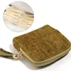 Bolsa de Almacenamiento con Borla Retro, Cremallera, Felpa, Seis Capas, Tarjetero de Joyería, Monedas, Auriculares, Gomas para el Cabello, Organizador de Artículos Personales