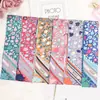 Pañuelo de Imitación Seda Estilo Coreano para Mujer, Decoración de Cuello de Aeromoza de Verano, Pañuelo para Atar Asas de Bolso, Cinta Larga Fina, Venta al por Mayor
