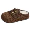 Sandalias Birkenstock de Suela Gruesa Otoño/Invierno con Hebilla Doble Dorada para Mujer 2026 Retro Gamuza Suela Suave Slip-on Perezoso Casual Versátil Zapatillas de Algodón