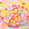 Simulação Amor Donut QQ Bala Macia Cola de Creme Acessórios Artesanato DIY Joias Cola de Creme Acessórios de Resina
