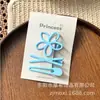 Pinza de Pato con Lazo de Perro de Lunares Azules Estilo Coreano Pinza Dulce para el Cabello de Niñas Pasador Lateral Accesorio para el Cabello para Niñas