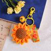 Llavero Día del Maestro Girasol de Lana Tejido a Mano Regalo para Maestros Feliz Día Colgantes Regalos al Por Mayor