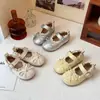 Zapatos de Piel para Niña con Lazos y Ribete de Encaje, Nuevos de Otoño 2026 para Niños, Suela Suave, Zapatos Mary Jane de Moda Casual, Estilo Princesa