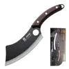 Cuchillo para deshuesar de acero inoxidable, Cuchillo para cortar cerdo, Cuchillo pequeño curvo de carnicero, Cuchillo de cocina multiusos Asakh-No.604